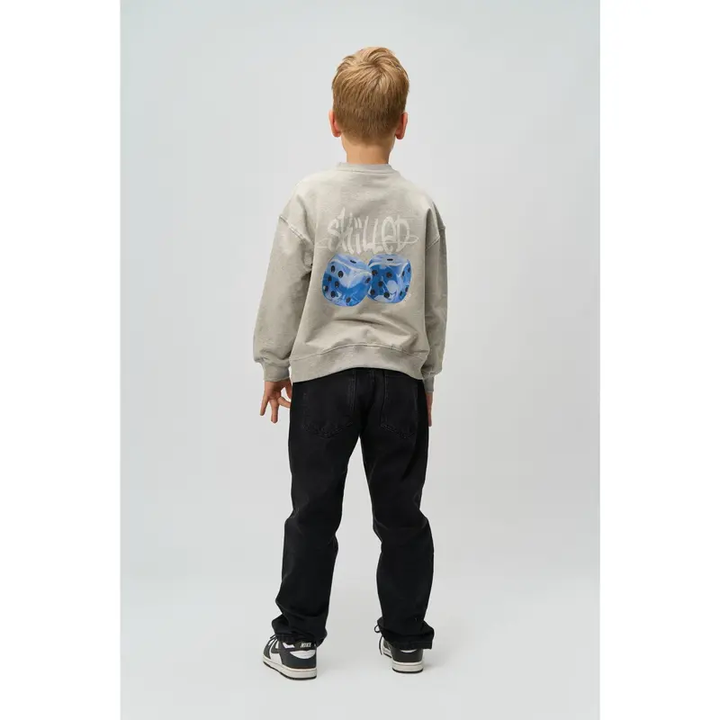 The New Light Grey Melange Ron Melange Oversize Sweatshirt 5