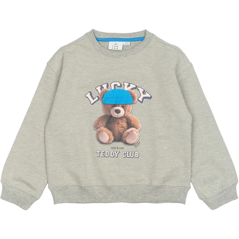 The New Light Grey Melange Tnpendra Os Sweatshirt 1