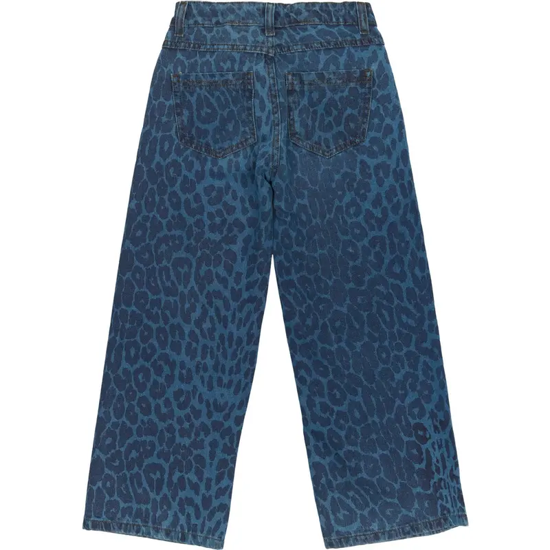 The New Medium Blue Denim Aop Tnprima Wide Jeans 5