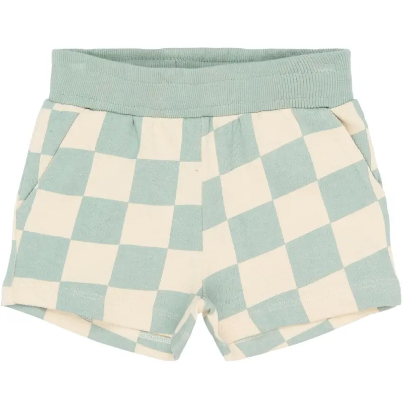 The New Siblings Aqua Gray Aop Tnstsebastian Shorts 1