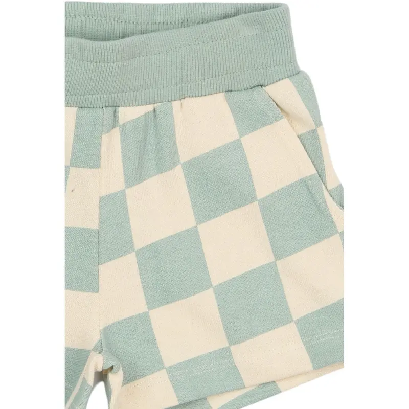 The New Siblings Aqua Gray Aop Tnstsebastian Shorts 3