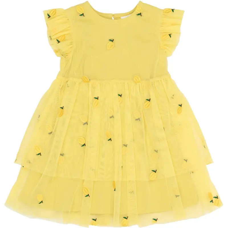The New Siblings Dusky Citron Emb Tnstsvea S_L Dress 1