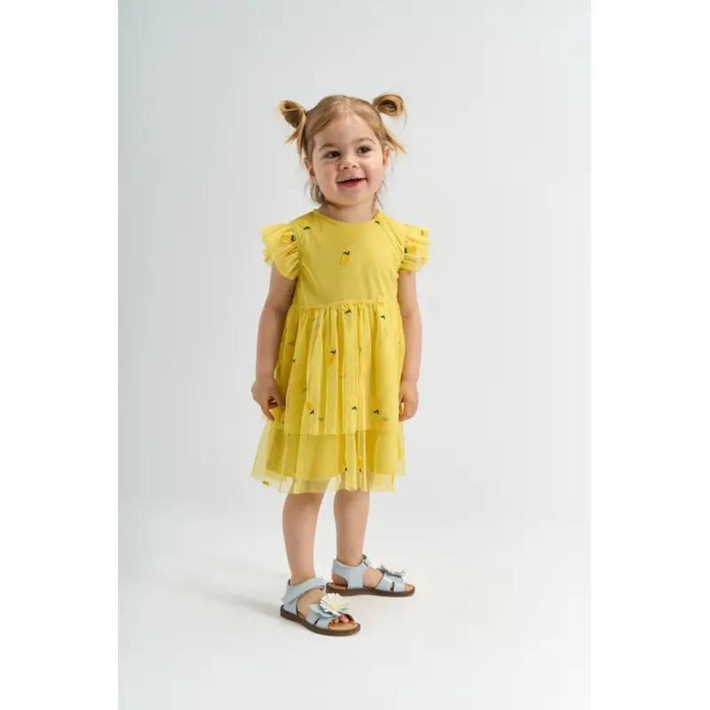 The New Siblings Dusky Citron Emb Tnstsvea S_L Dress 2
