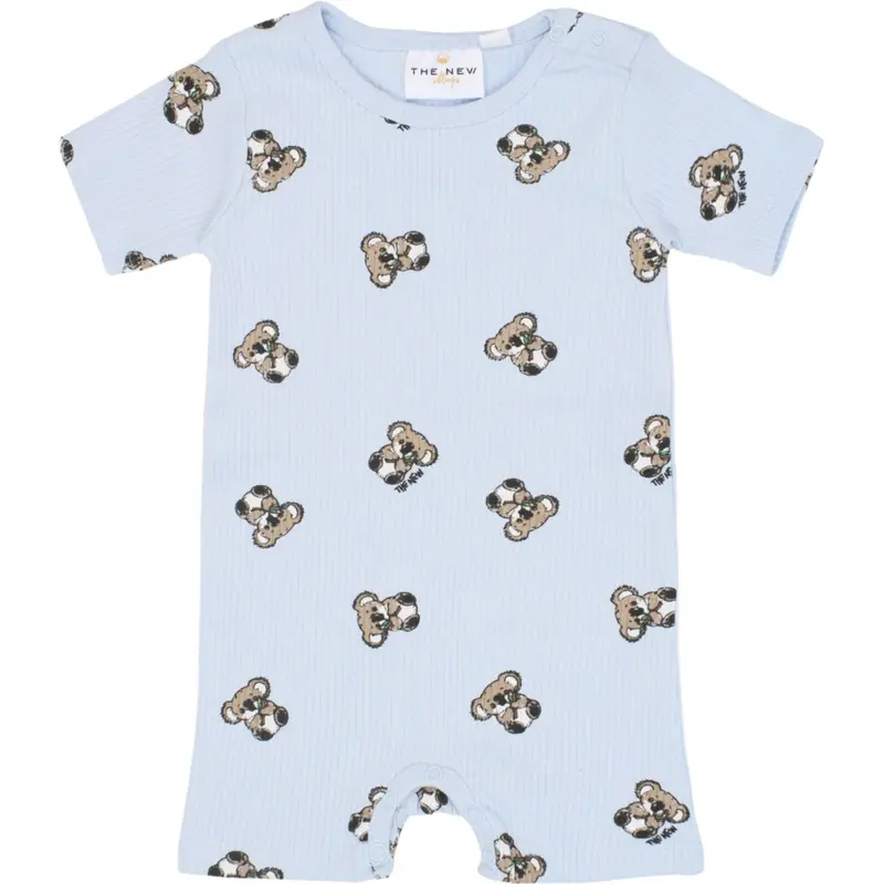 The New Siblings Heather Aop Tnsbtopper S_S Rib Jumpsuit 1
