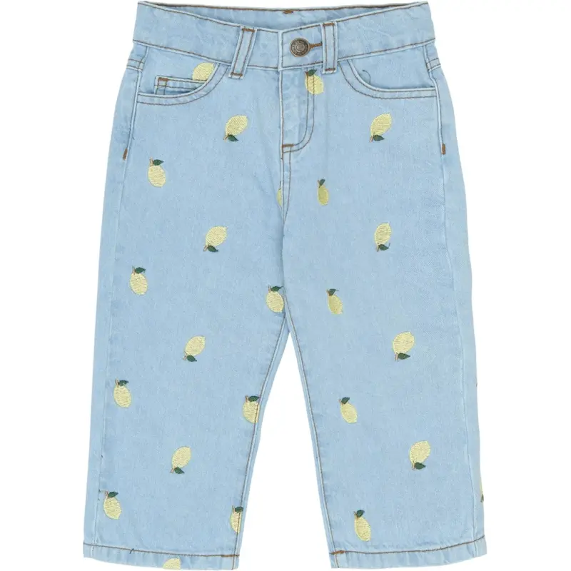 The New Siblings Light Blue Denim Emb Tnstsaja Regular Fit Jeans 1