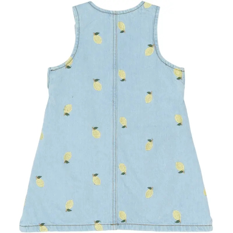 The New Siblings Light Blue Denim Emb Tnstsaja S_L Denim Dress 4