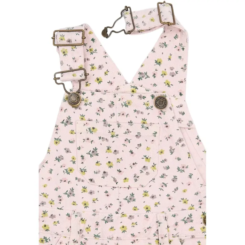 The New Siblings Light Lilac Aop Tnstsif Denim Dungarees 2