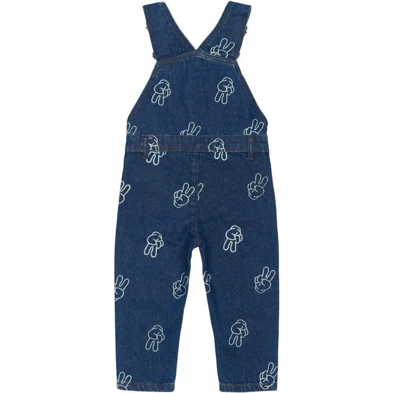 The New Siblings Medium Blue Denim Aop Tnstprosper Denim Dungarees 3