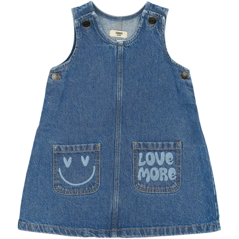 The New Siblings Medium Blue Denim Pida S_L Denim Kjole 1