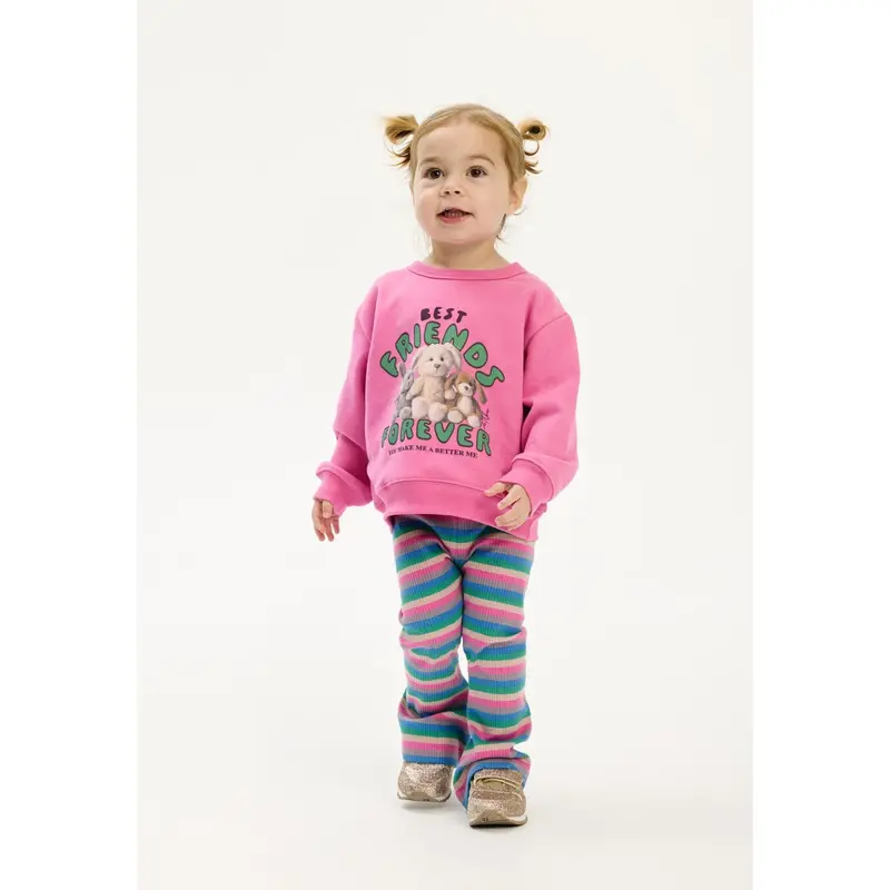 The New Siblings Multi Striped Polly Flared Rib Bukser 2