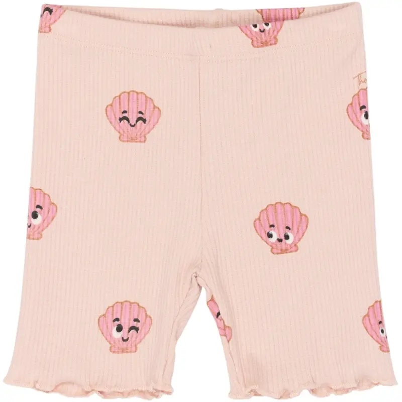 The New Siblings Peach Whip Aop Tnsttinker Tight Rib Shorts 1