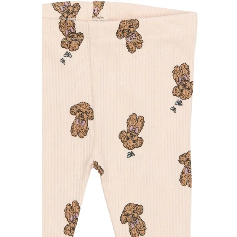 The New Siblings Silver Peony Aop Tnsbsona Rib Leggings 2
