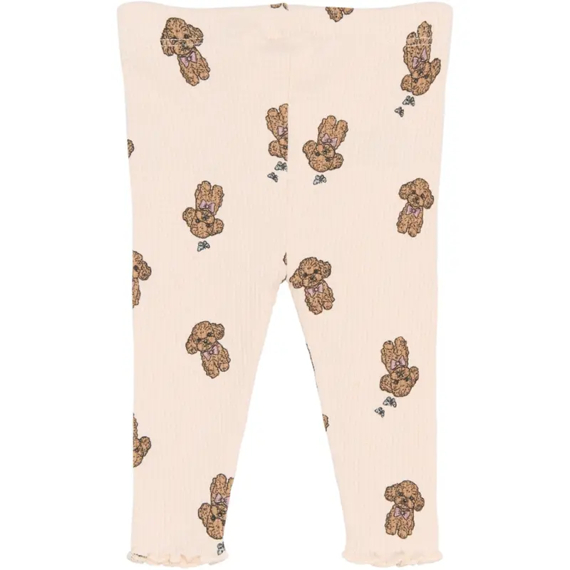 The New Siblings Silver Peony Aop Tnsbsona Rib Leggings 3