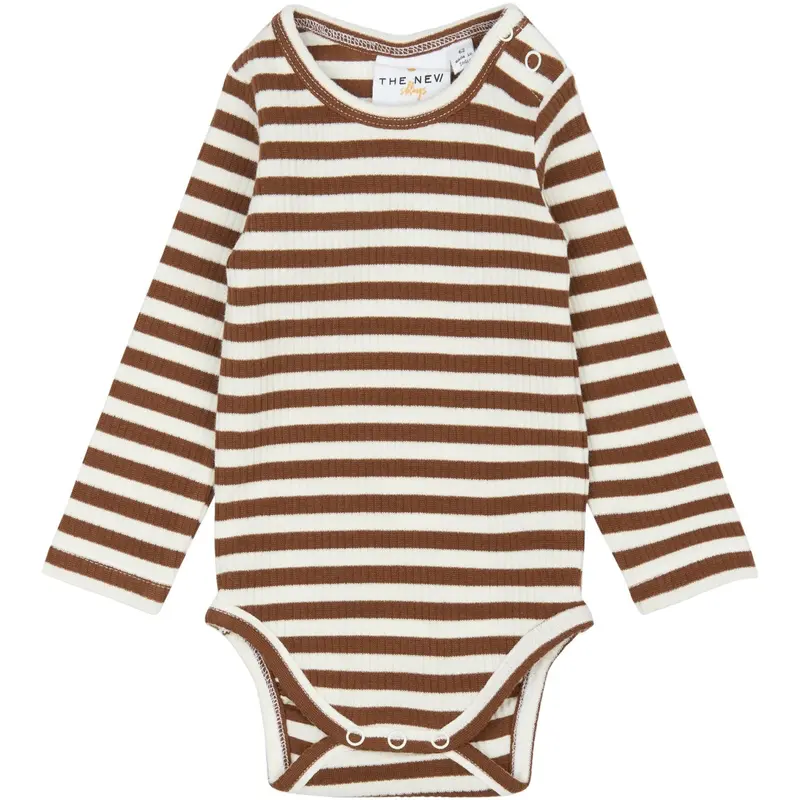 The New Siblings Toffee Striped Tnsbfro L_S Rib Body 1