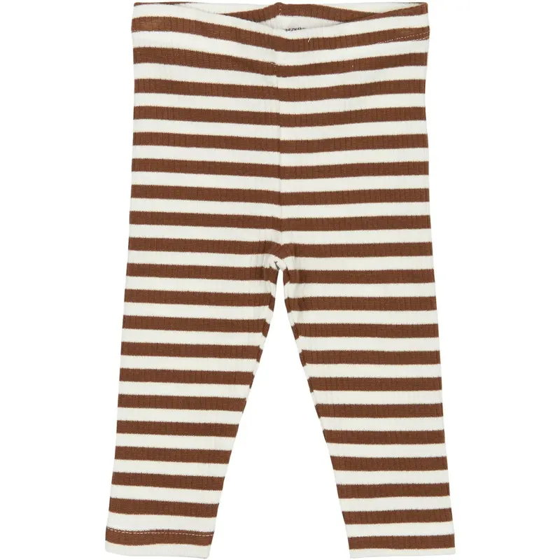 The New Siblings Toffee Striped Tnsbfro Rib Leggings 1