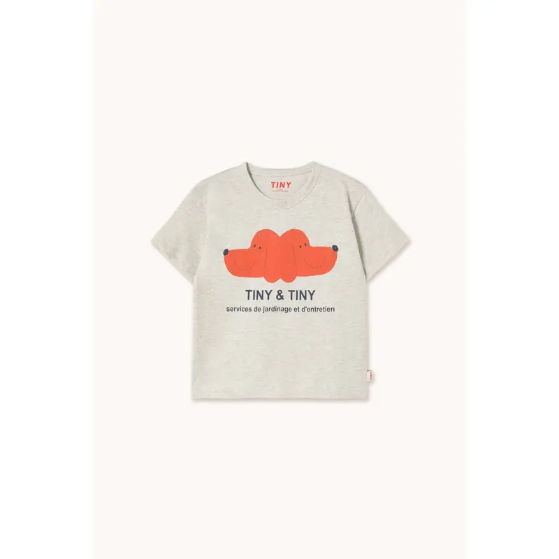 Tinycottons Cream Heather Tiny&Tiny Graphic Tee 1
