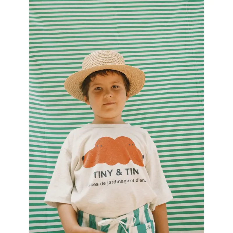 Tinycottons Cream Heather Tiny&Tiny Graphic Tee 2