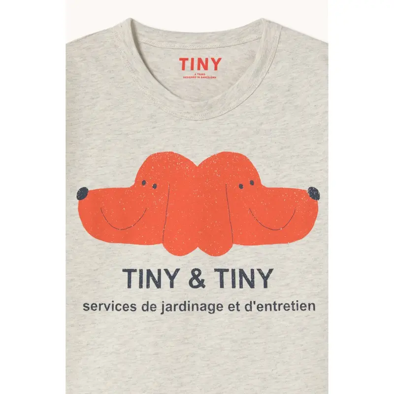 Tinycottons Cream Heather Tiny&Tiny Graphic Tee 3
