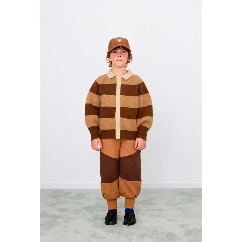 Tinycottons Dark Brown / Light Brown Stripes Cardigan 4