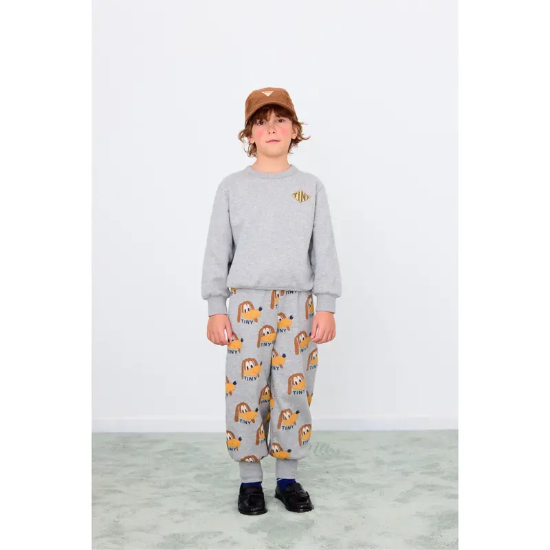 Tinycottons Medium Grey Heather Dogs Sweatpant 2