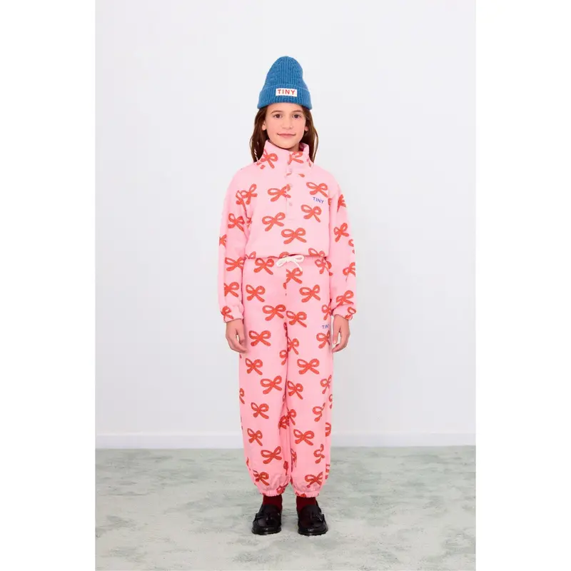 Tinycottons Pink Worms Mockneck Sweatshirt 2
