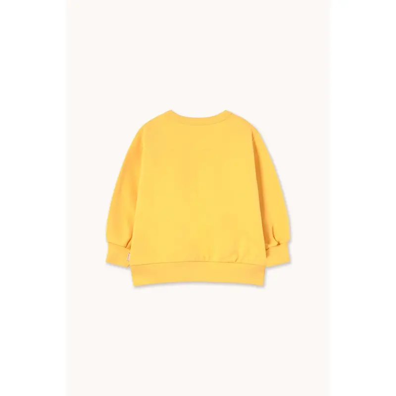 Tinycottons Soft Yellow Red Dog Graphic Sweatshirt 4