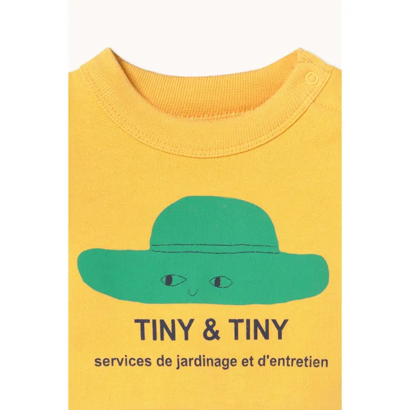 Tinycottons Soft Yellow Tiny Hue Baby Sweatshirt 2