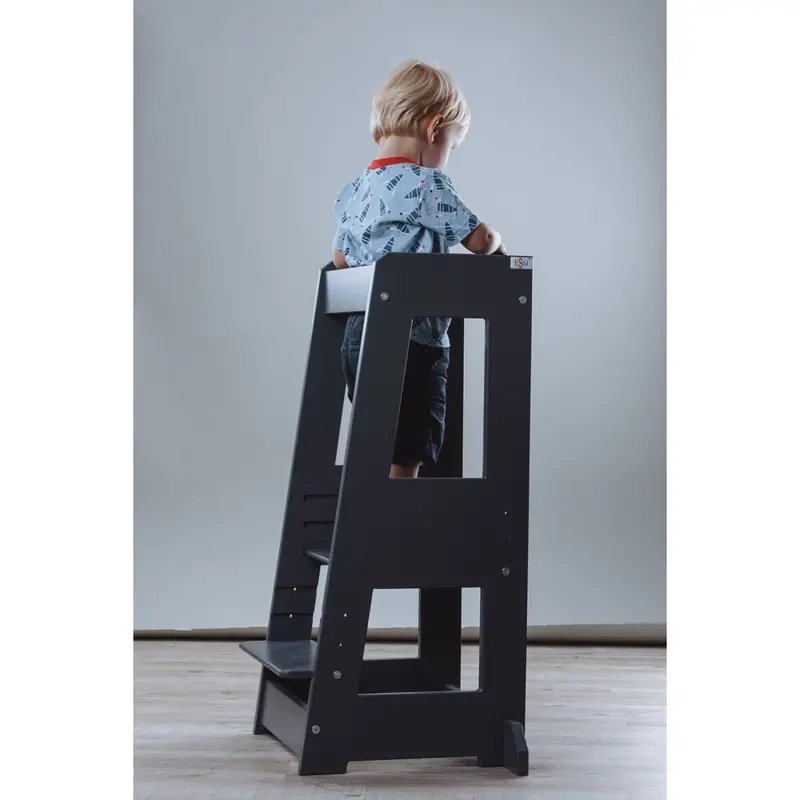 Tissi® Grey Laquer Felix Læringstårn Massiv Bøg 2
