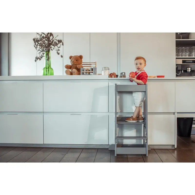 Tissi® Stormy Grey Laquer Felix Læringstårn Massiv Bøg 2