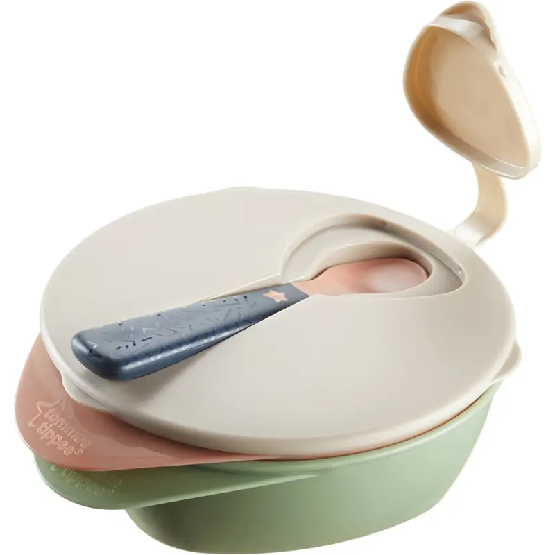 Tommee Tippee Easy Scoop Skål, Låg & Ske 1