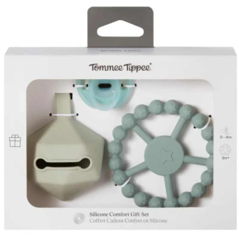 Tommee Tippee Silikone Gavesæt Green 1