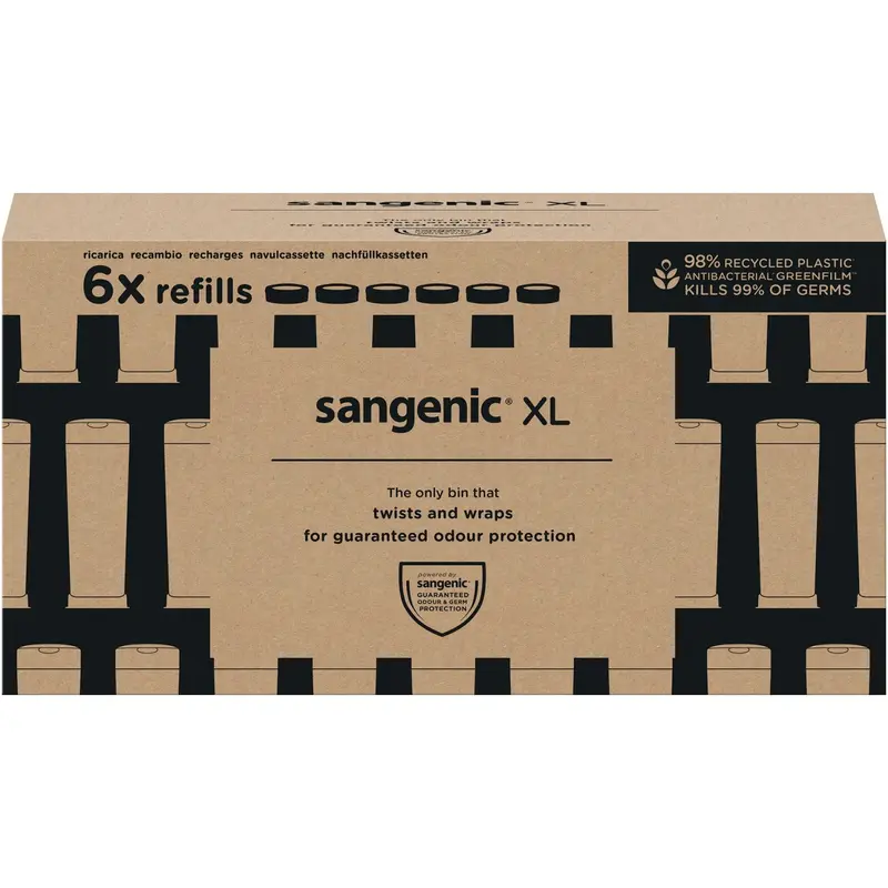 Tommee Tippee Twist & Click Sangenic Xl Refill 6-Pak 1