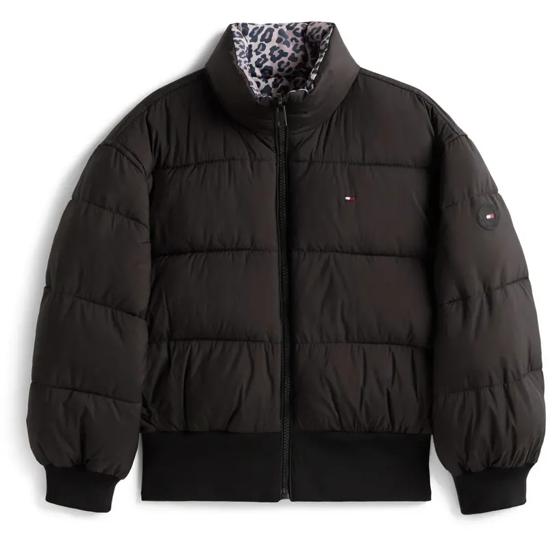 Tommy Hilfiger Black Aop Vendbar Puffer Bomber 1