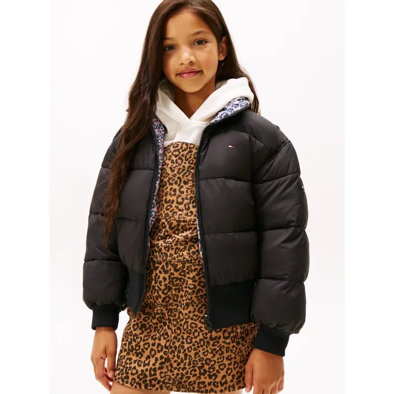 Tommy Hilfiger Black Aop Vendbar Puffer Bomber 3