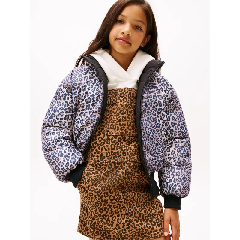 Tommy Hilfiger Black Aop Vendbar Puffer Bomber 4