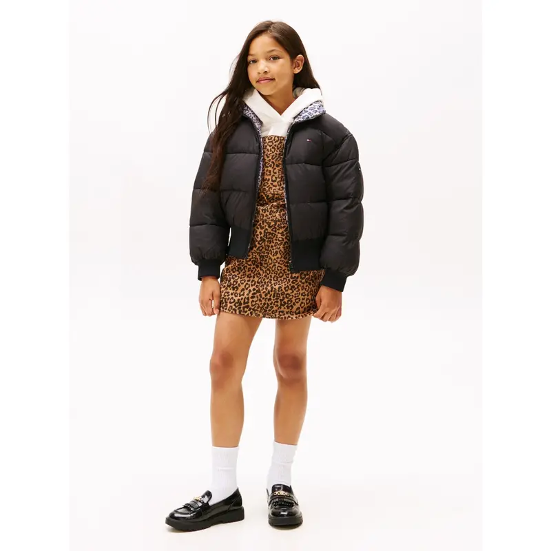 Tommy Hilfiger Black Aop Vendbar Puffer Bomber 5