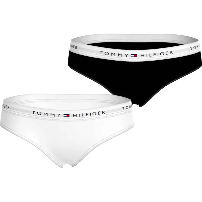 Tommy Hilfiger Black/White 2-Pak Briefs 1