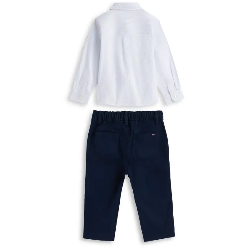 Tommy Hilfiger Dark Night Navy Baby Ithaca Skjorte Sæt Giftbox 2