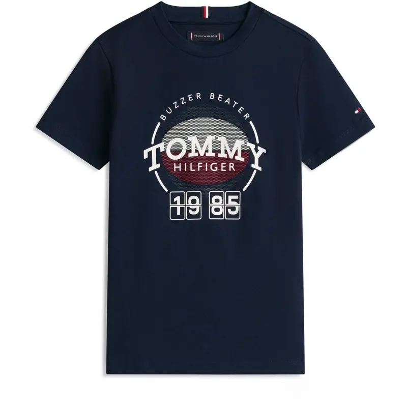 Tommy Hilfiger Dark Night Navy Basketball Graphic T-Shirt 1