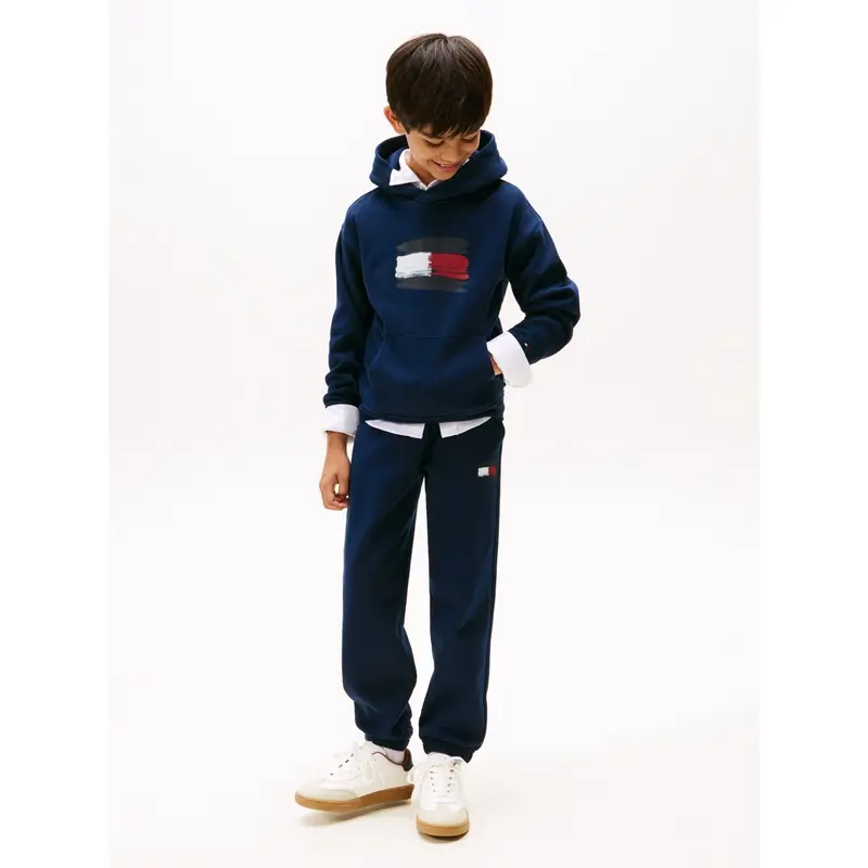 Tommy Hilfiger Dark Night Navy Flag Hættetrøje 4