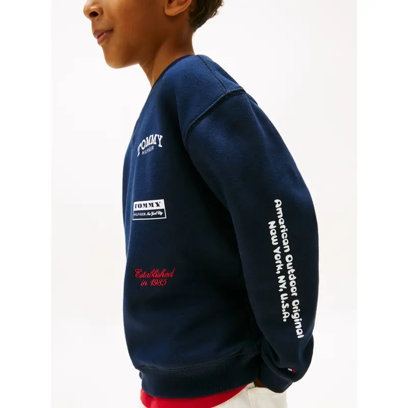 Tommy Hilfiger Dark Night Navy Multi Print Sweatshirt 3