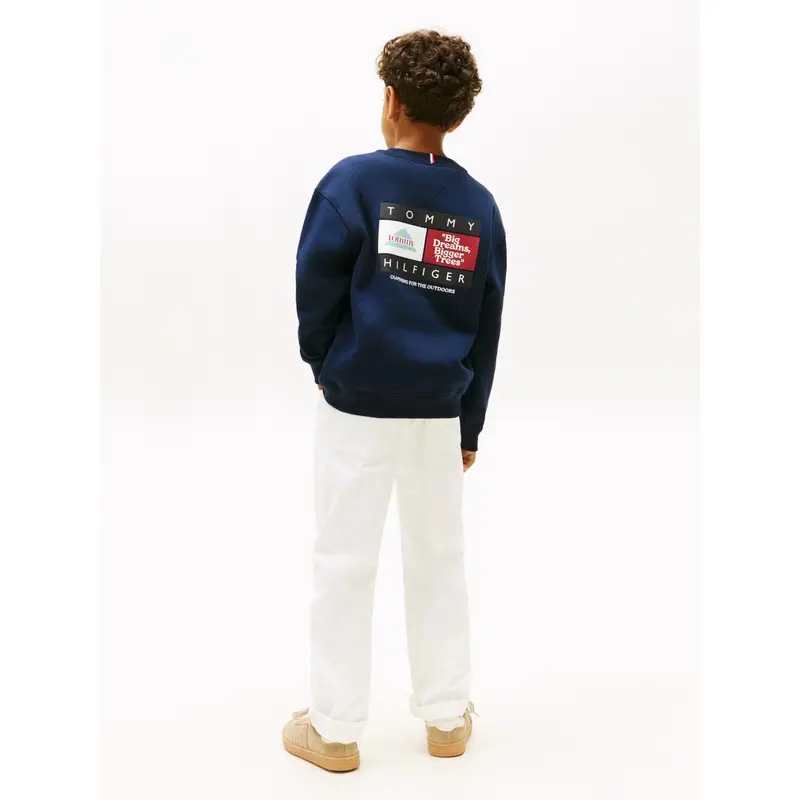 Tommy Hilfiger Dark Night Navy Multi Print Sweatshirt 5