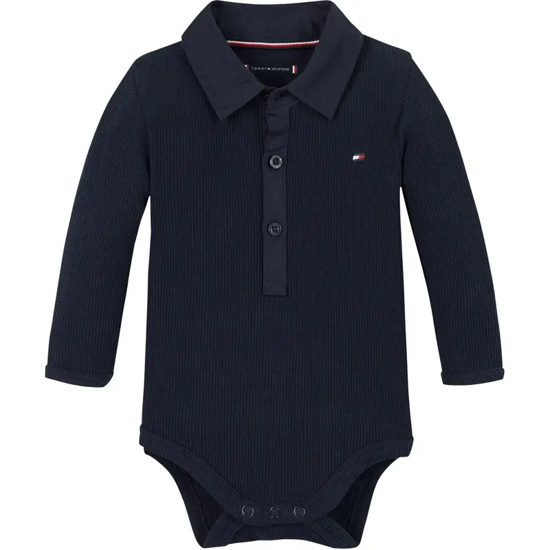 Tommy Hilfiger Dark Night Navy Rib Body Ls 1