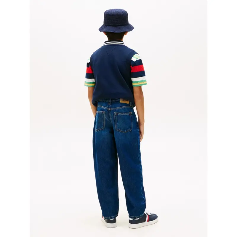 Tommy Hilfiger Darkused Barrel Dark Blue Jeans 5
