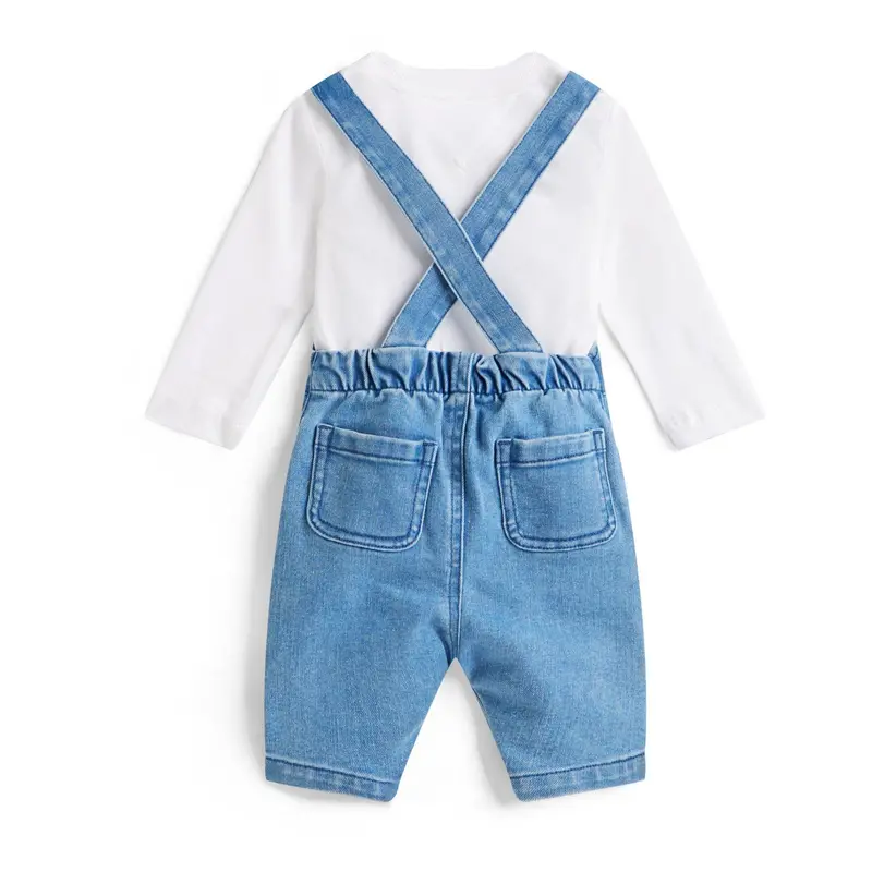 Tommy Hilfiger Denim Medium Denim Dungaree Bukser 2