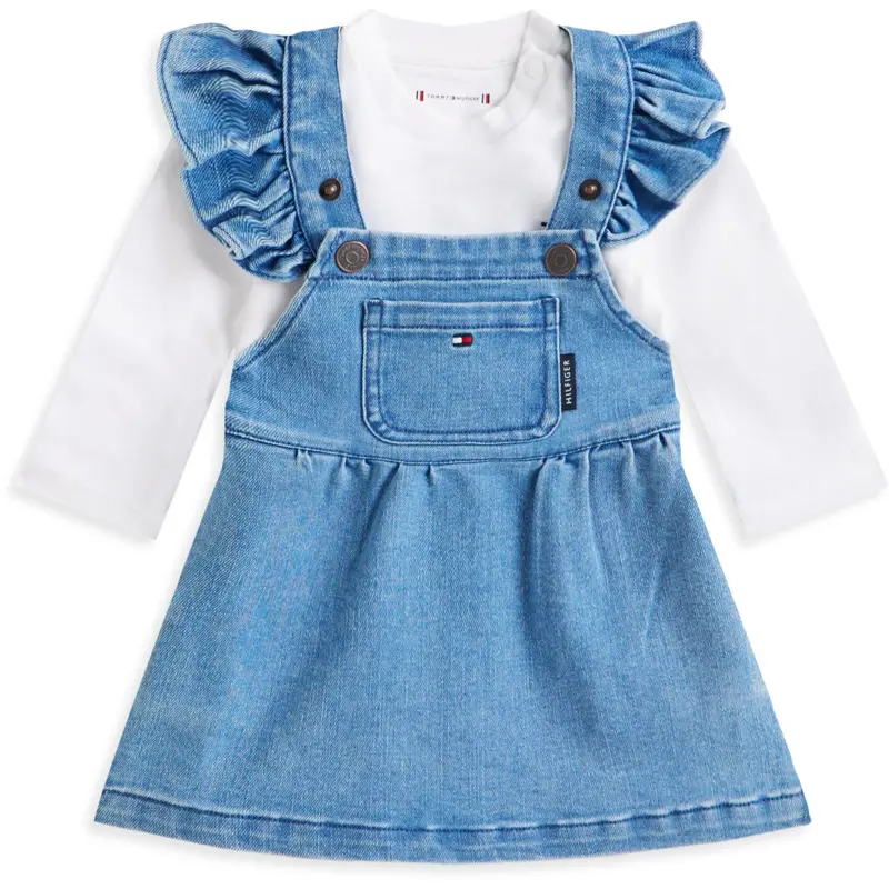 Tommy Hilfiger Denim Medium Denim Dungaree Kjole 1