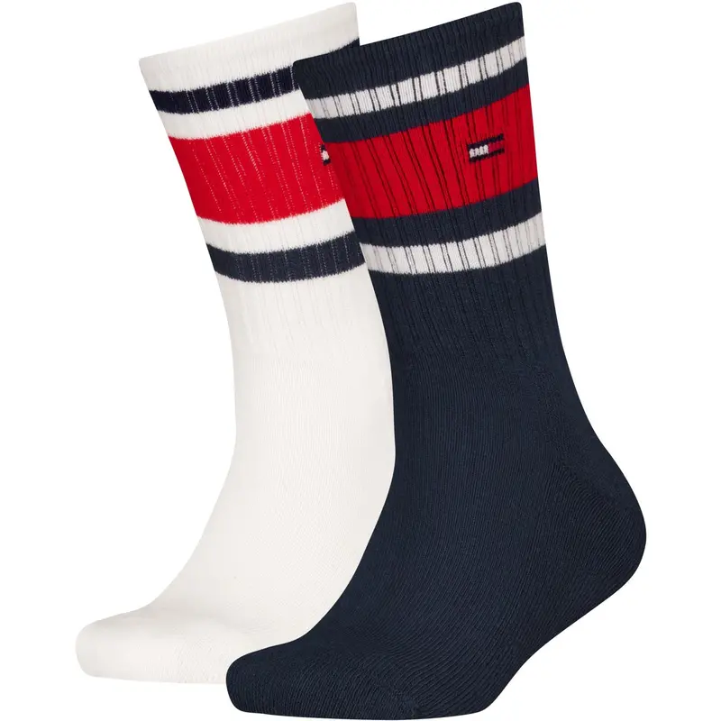 Tommy Hilfiger Navy Th Kids Strømpe 2P Sport Stripe 1