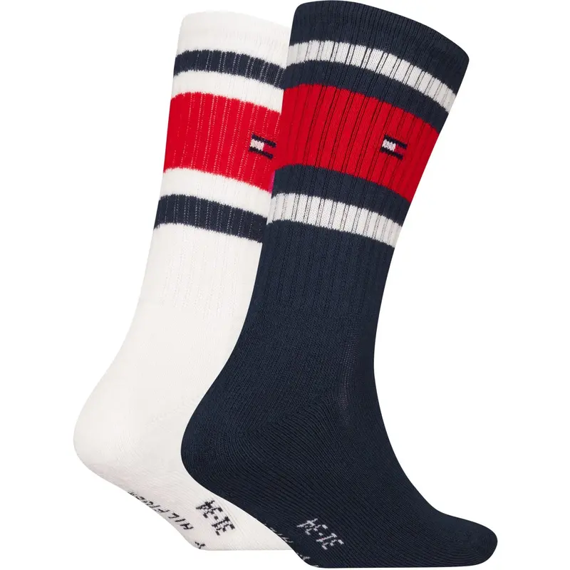 Tommy Hilfiger Navy Th Kids Strømpe 2P Sport Stripe 2