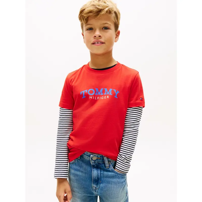 Tommy Hilfiger Rapid Red Monogram Graphic T-Shirt 3