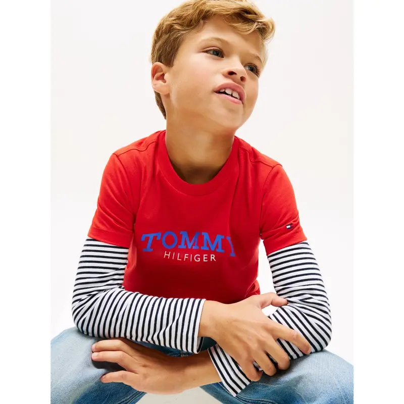 Tommy Hilfiger Rapid Red Monogram Graphic T-Shirt 4